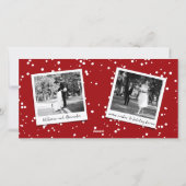 Eenvoudig ooit na rendy kleurenblokken 4 Foto Feestdagenkaart (Achterkant)