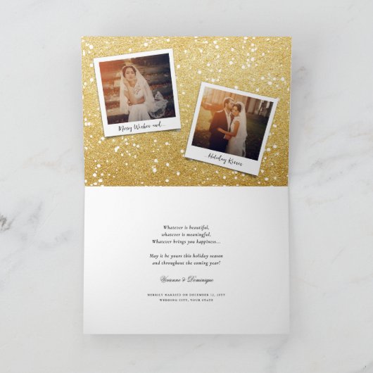 Eenvoudig ooit na Trendy Script Photo Weddenschap Feestdagen Kaart (Binnen)