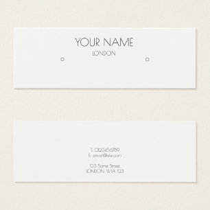 Eenvoudig oorscherm mini visitekaartjes