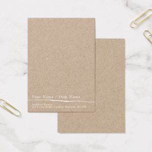 Eenvoudig oorscherm visitekaartje