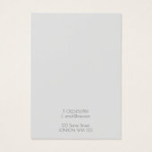 Eenvoudig oorscherm visitekaartje (Achterkant)