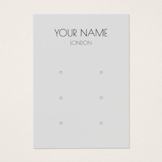 Eenvoudig oorscherm visitekaartje (Voorkant)