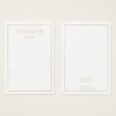 Eenvoudig oorscherm visitekaartje (Voorkant /achterkant)