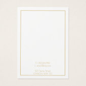 Eenvoudig oorscherm visitekaartje (Achterkant)