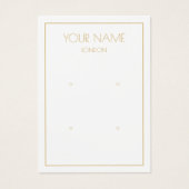 Eenvoudig oorscherm visitekaartje (Voorkant)