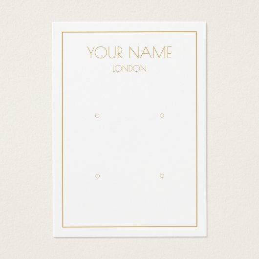 Eenvoudig oorscherm visitekaartje (Voorkant)