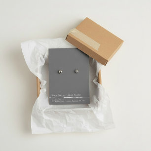 Eenvoudig oorscherm visitekaartje