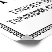 Eenvoudig openbaring voor bruiloft poster (Hoek)