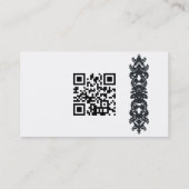 Eenvoudig ophisticeerd Visitekaartje met QR-code V (Achterkant)