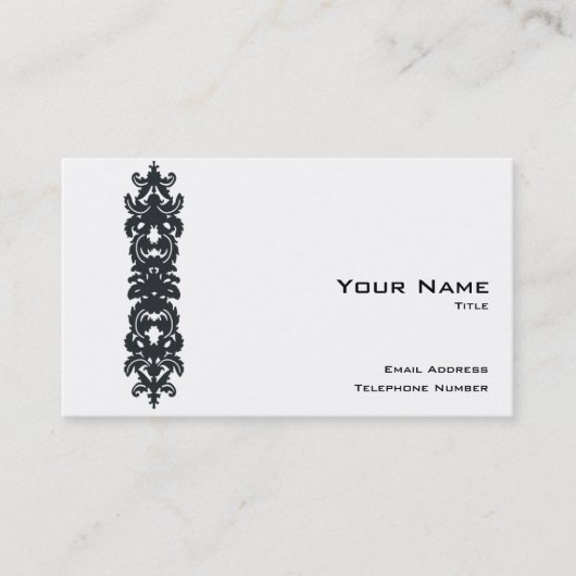 Eenvoudig ophisticeerd Visitekaartje met QR-code V (Voorkant)