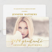 Eenvoudig | Oproep van de GraduPartij Kaart (Voorkant / Achterkant)