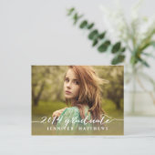 eenvoudig | Oproep van de GraduPartij Uitnodiging Briefkaart (Staand voorkant)