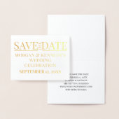 Eenvoudig opslaan van de datum bruiloft viering Fo Folie Kaarten (Display)