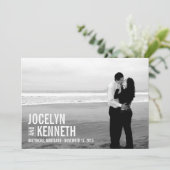 Eenvoudig opslaan van de datumkaart save the date (Staand voorkant)