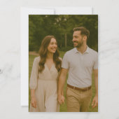 Eenvoudig opslaan van de datumkaart save the date (Achterkant)