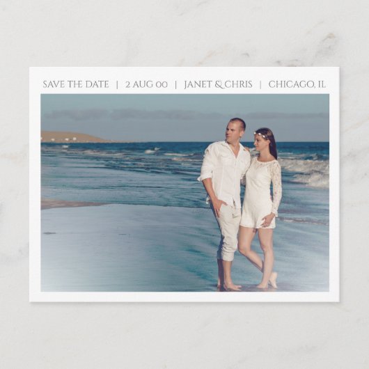 Eenvoudig opslaan van het Briefkaart Datumfoto (Voorkant)