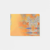 Eenvoudig optredende adelaar naar stijgende zon post-it® notes (Voorkant)