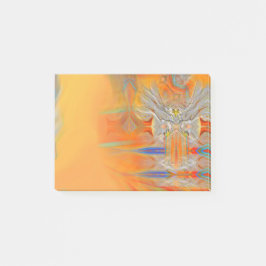 Eenvoudig optredende adelaar naar stijgende zon post-it® notes