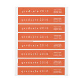 Eenvoudig Oranje Afstuderen 2016 (Vel)