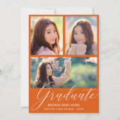 Eenvoudig Oranje Afstuderen het Witte Manuscript v Aankondiging (Voorkant)