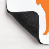 Eenvoudig oranje eland symbool muismat (Hoek)
