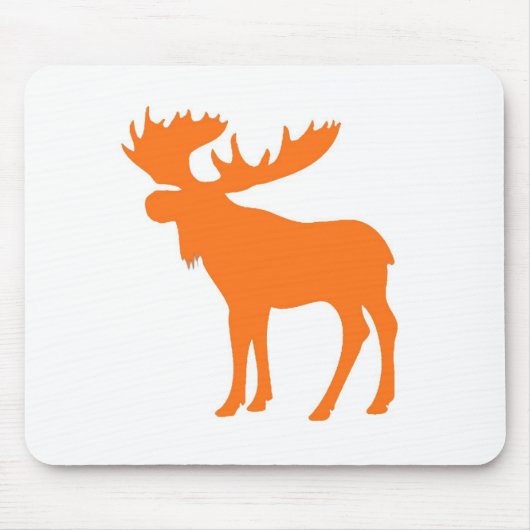 Eenvoudig oranje eland symbool muismat (Voorkant)