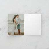 Eenvoudig Oranje huwelijk Bedankkaart (Binnen)