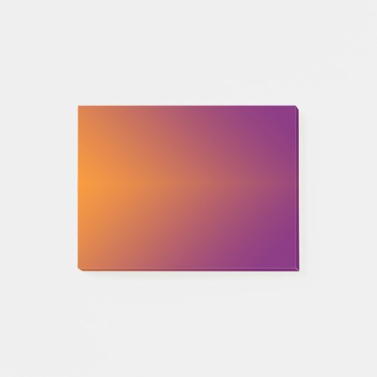 Eenvoudig Oranje naar Paars Post-it® Notes (Voorkant)