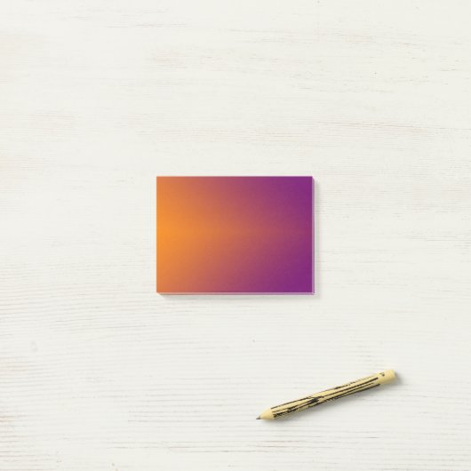 Eenvoudig Oranje naar Paars Post-it® Notes (Op bureau)