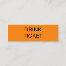 Eenvoudig Oranje Pas getrouwd-weddenschapskistje i Mini Visitekaartje