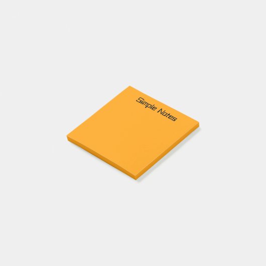 Eenvoudig Oranje Post-it® Notes (Schuin)