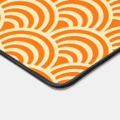 Eenvoudig Oranje Schelp Patroon Bureaumat (Hoek)