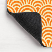 Eenvoudig Oranje Schelp Patroon Muismat (Hoek)