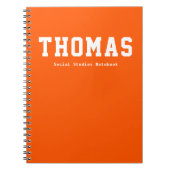 Eenvoudig Oranje, speciaal op school gericht onder Notitieboek (Voorkant)