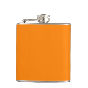 Eenvoudig Oranje, vaste kleuren Heupfles