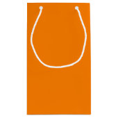 Eenvoudig Oranje, vaste kleuren Klein Cadeauzakje (Achterkant)