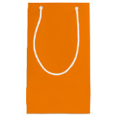 Eenvoudig Oranje, vaste kleuren Klein Cadeauzakje (Voorkant)