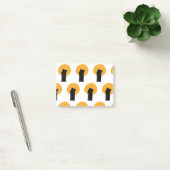 Eenvoudig oranje zwart-boompatroon waterverf, aang post-it® notes (Kantoor)