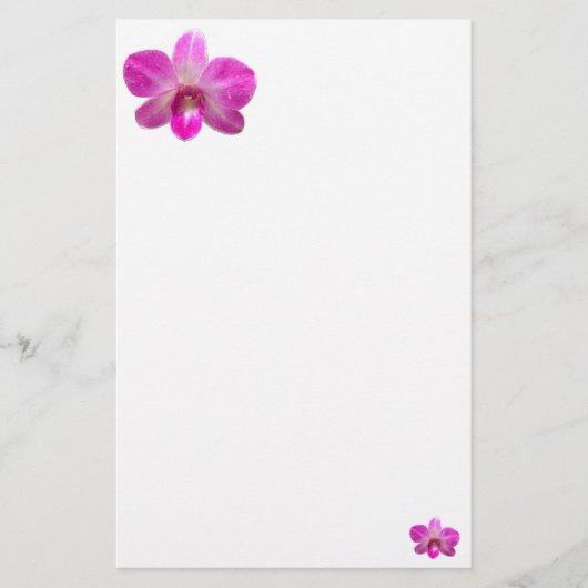 Eenvoudig Orchid Stationery Briefpapier (Voorkant)