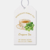 Eenvoudig Oregano Tea Hang Label Cadeaulabel (Voorkant)