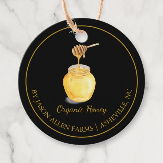 Eenvoudig organisch Honey Hang Label (Voorkant)