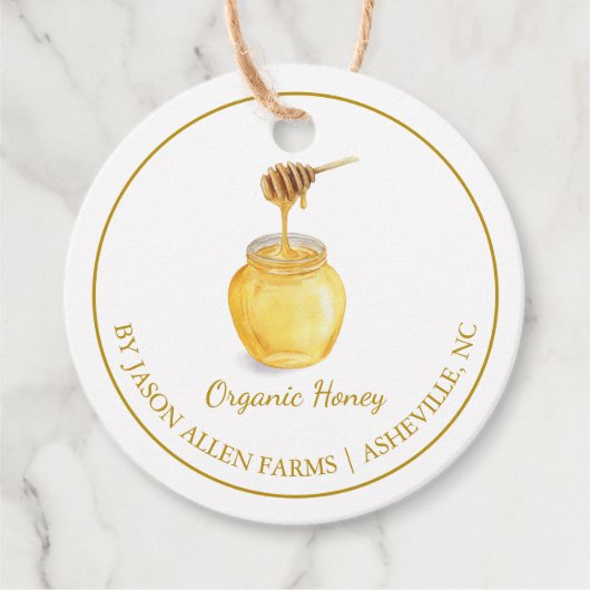 Eenvoudig organisch Honey Hang Label (Voorkant)