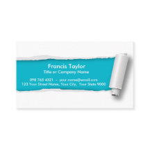 Eenvoudig, origineel met turkooizen gemaakt papier