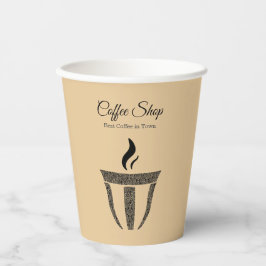 Eenvoudig Ornament Coffee Shop Professional Papieren Bekers