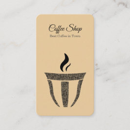 Eenvoudig Ornament Coffee Shop Professional Visitekaartje