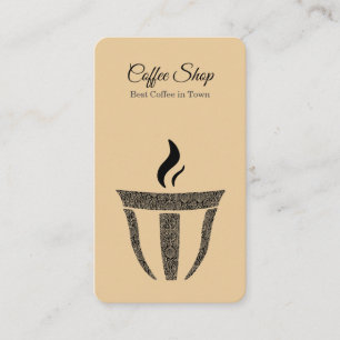 Eenvoudig Ornament Coffee Shop Professional Visitekaartje