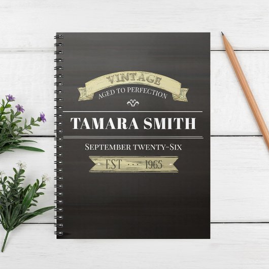 , eenvoudig ouderdom tot perfecte bordjes notitieboek