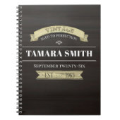 , eenvoudig ouderdom tot perfecte bordjes notitieboek (Voorkant)