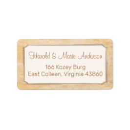 Eenvoudig ouderwets adres / verzendlabel etiket