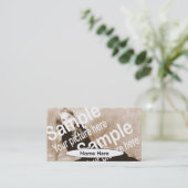 Eenvoudig Ovalen Comp Card Visitekaartje (Staand voorkant)